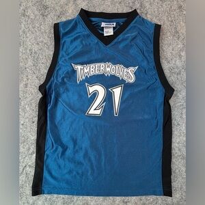 Kevin Garnett | NBA | Minnesota Timberwolves | Vintage | 21 | Youth Large Jersey